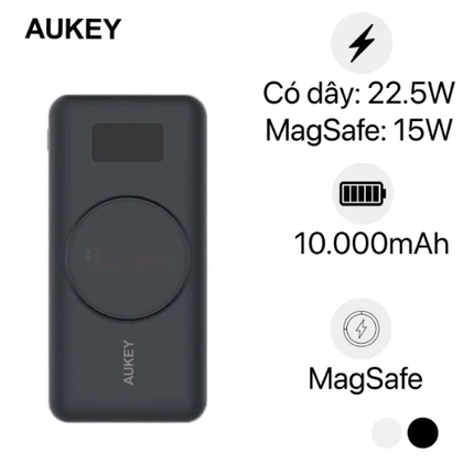 Pin sạc dự phòng kiêm sạc không dây Aukey 10000mAh 10W PB-WL02i 1